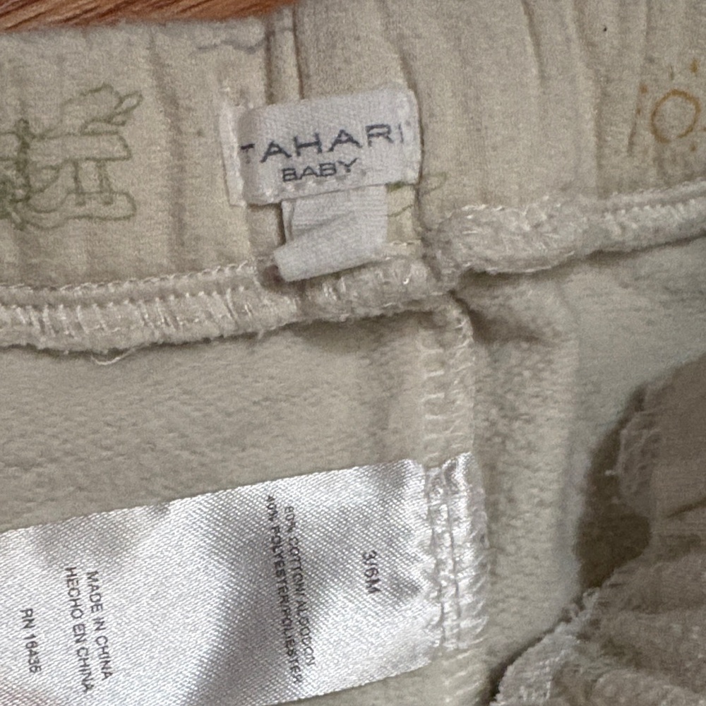 SIZE 3-6 months Kids Cream and Multicolor Printed Bottoms - Picture 2 of 6